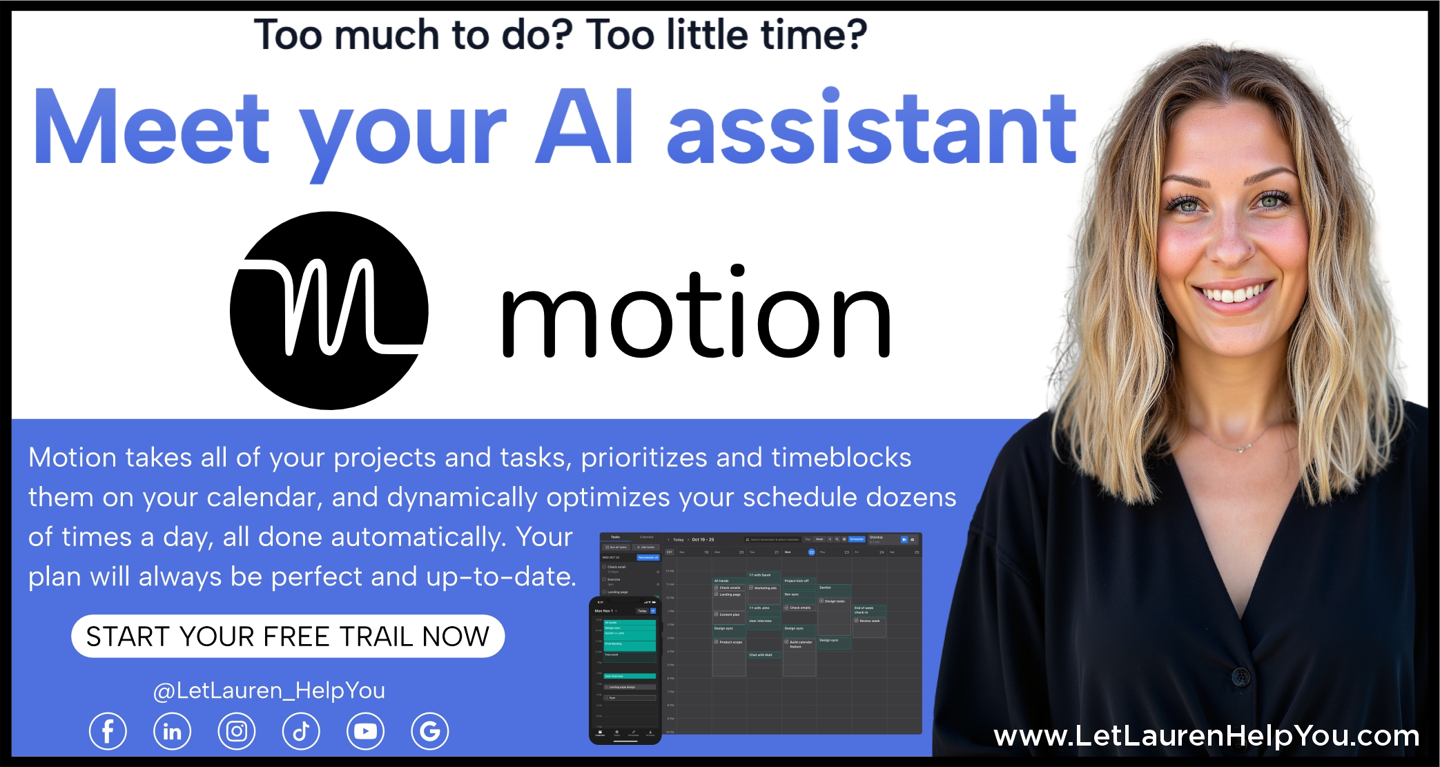 Featured image for “Let Lauren Help You Partners with Motion – An AI App to Streamline Projects”